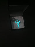 AluminiNecklace™ Destiny Light Blue Skull Pendant