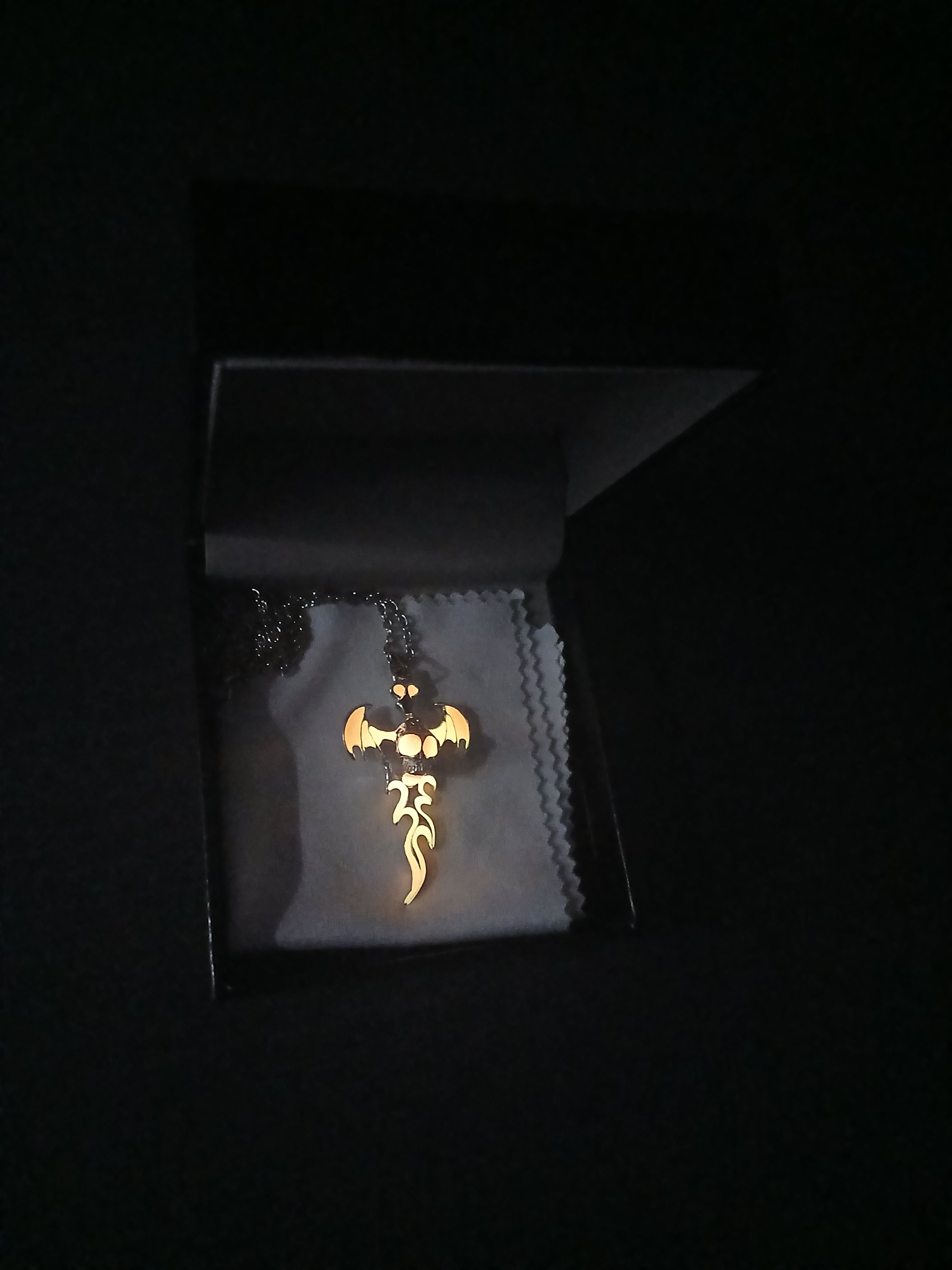 AluminiNecklace™ Fire Fury Orange Skull Pendant