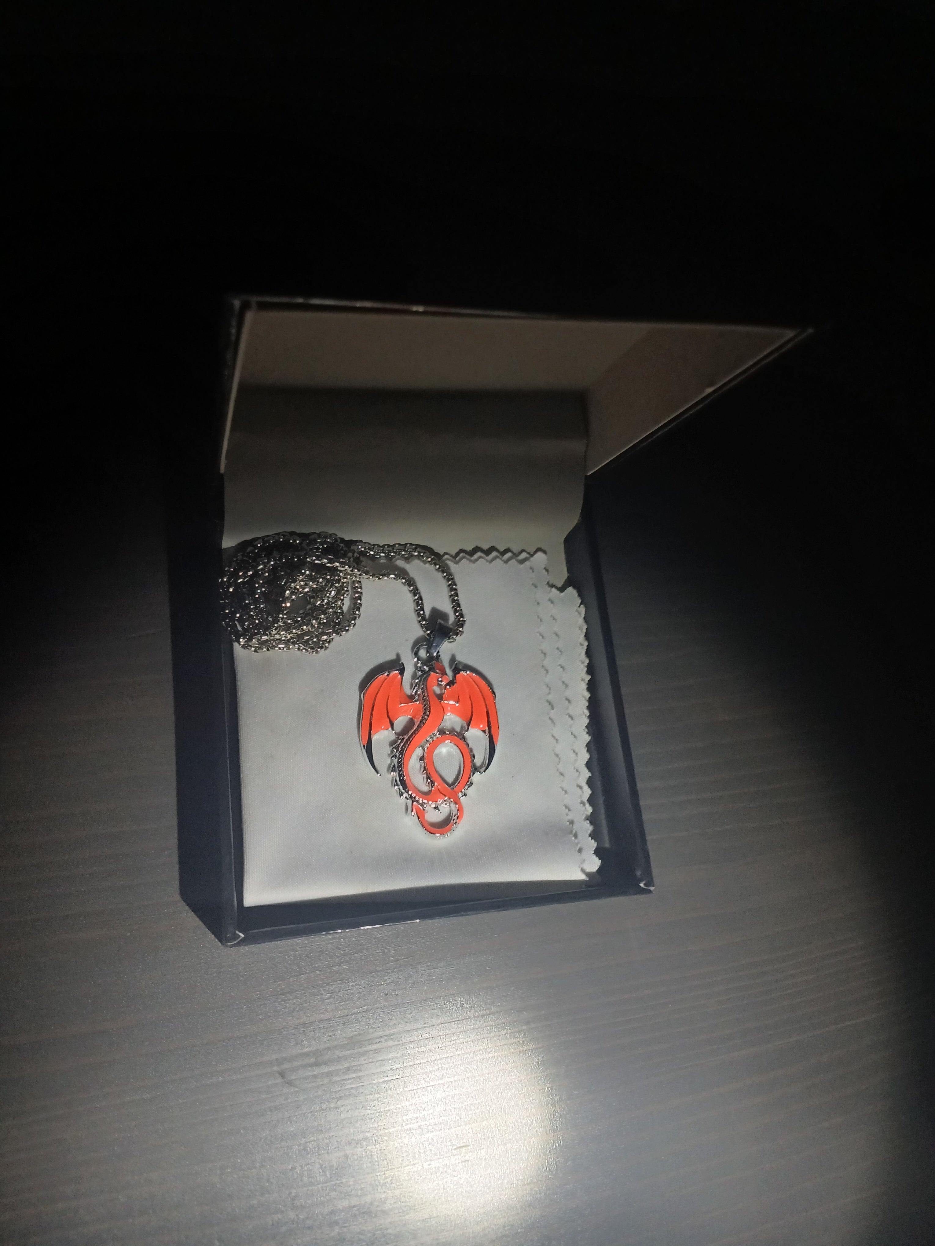 AluminiNecklace™ Fire Fury Orange Feirce Dragon Pendant