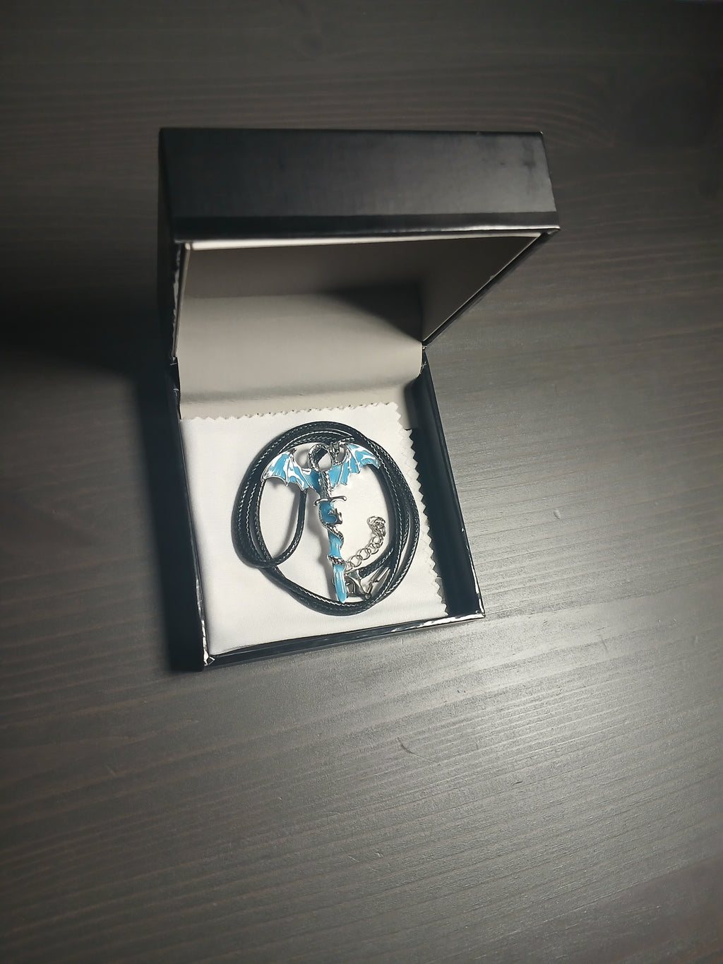 AluminiNecklace™ Ominous Blue Animosity Dragon Pendant