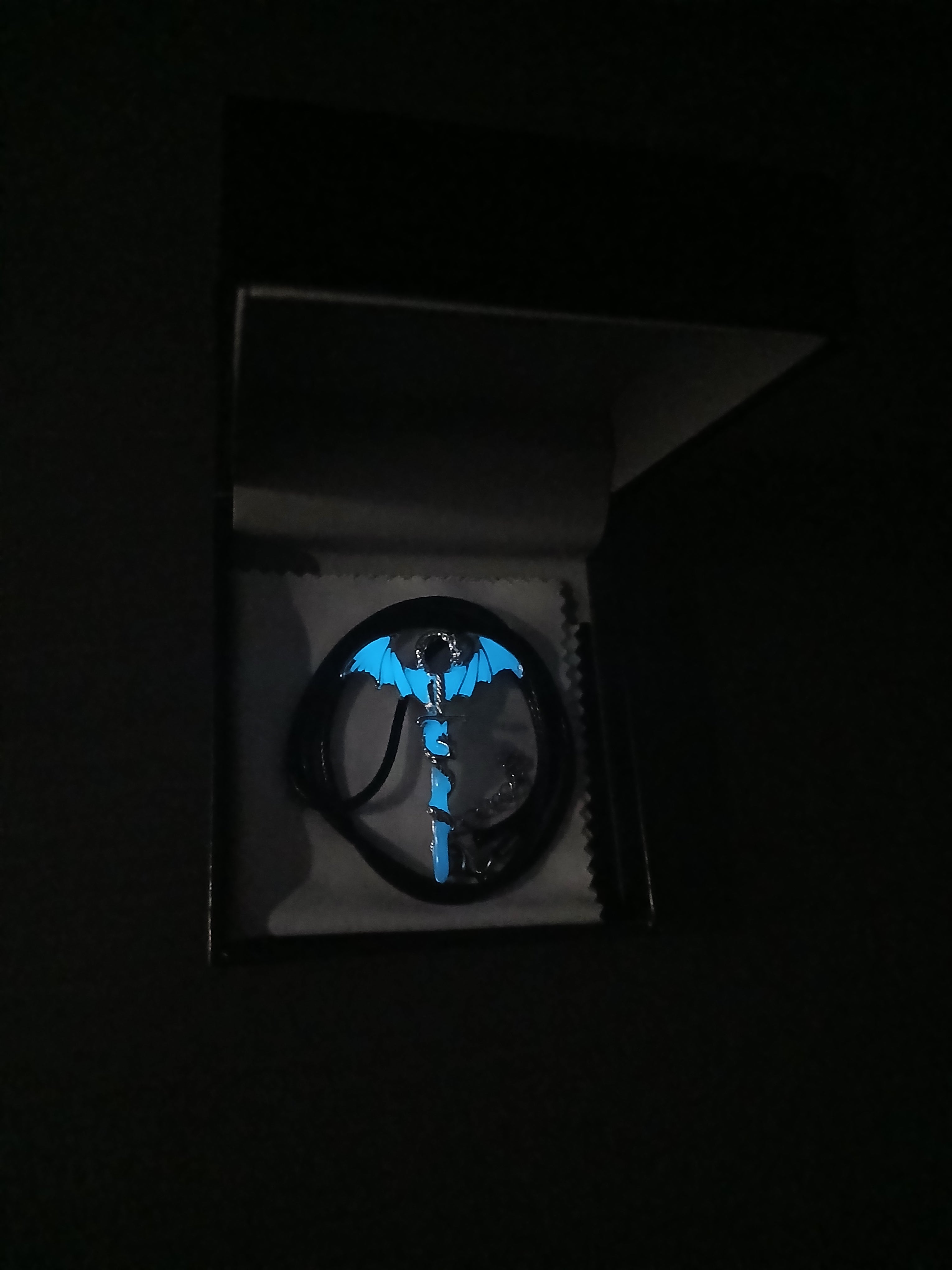 AluminiNecklace™ Ominous Blue Animosity Dragon Pendant