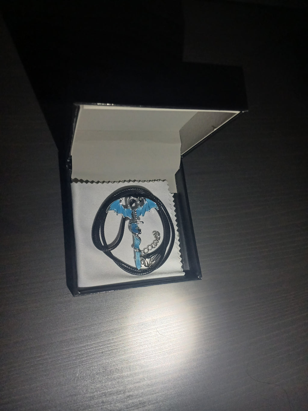 AluminiNecklace™ Ominous Blue Animosity Dragon Pendant