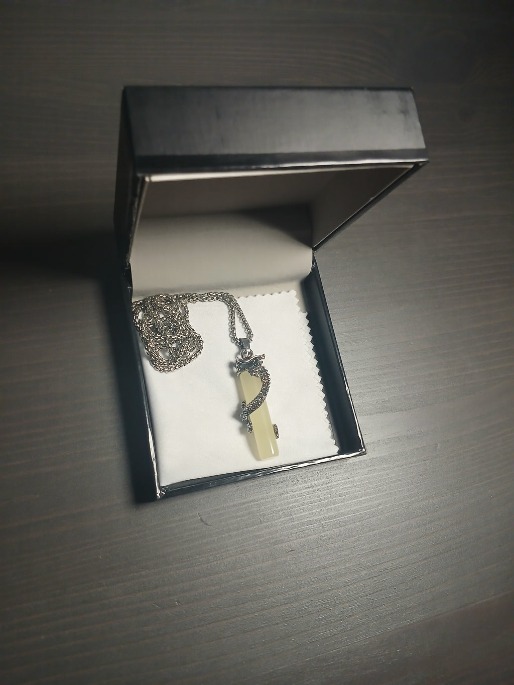 AluminiNecklace™ Toxic Green Bounded Serpent Dragon Pendant