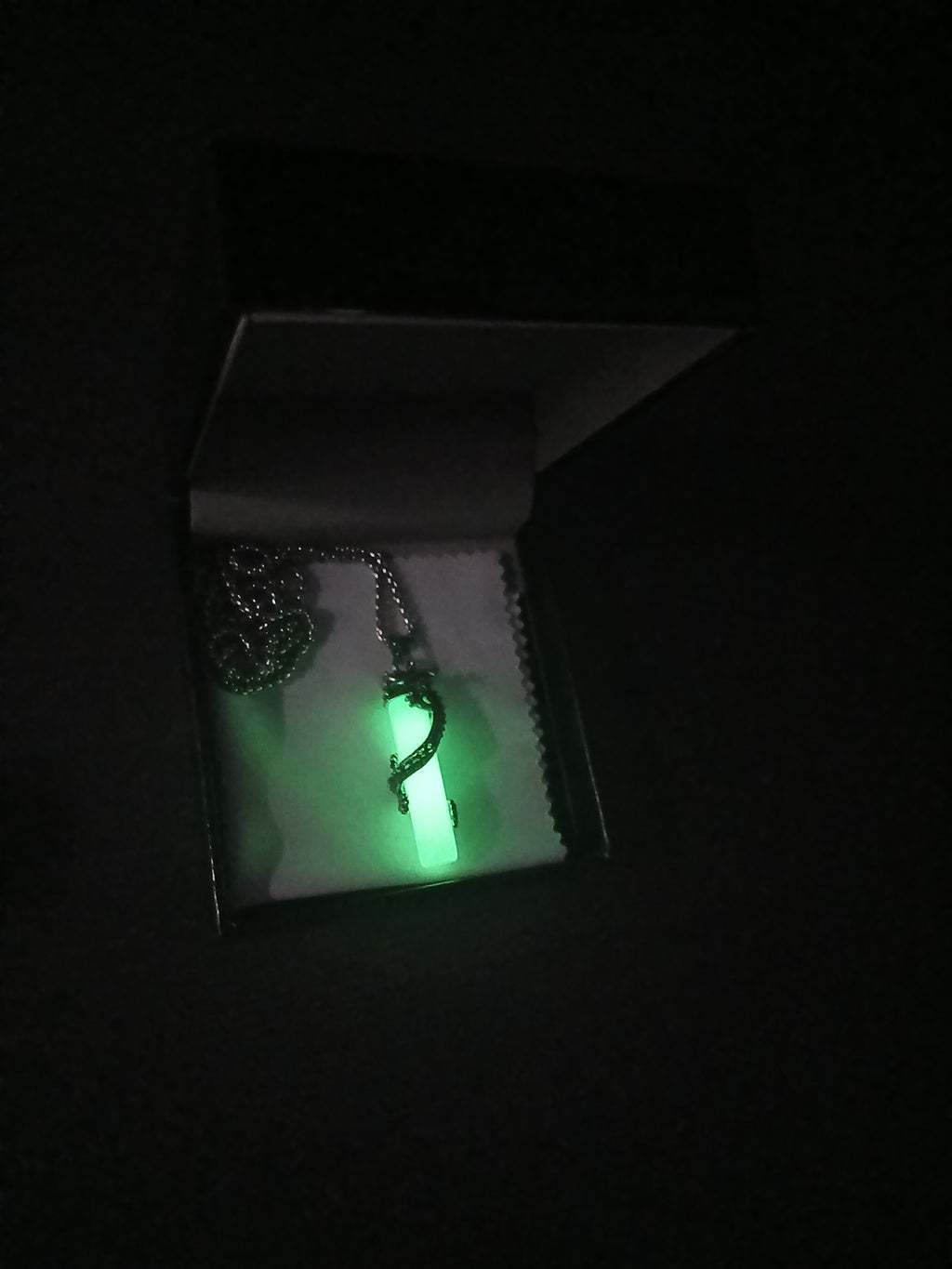 AluminiNecklace™ Toxic Green Bounded Serpent Dragon Pendant