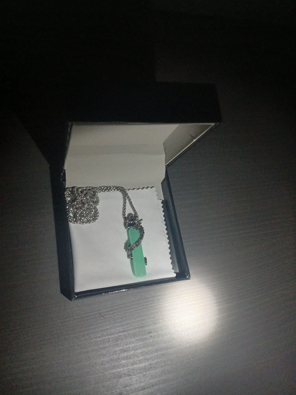 AluminiNecklace™ Destiny Light Blue Bounded Serpant Dragon Pendant