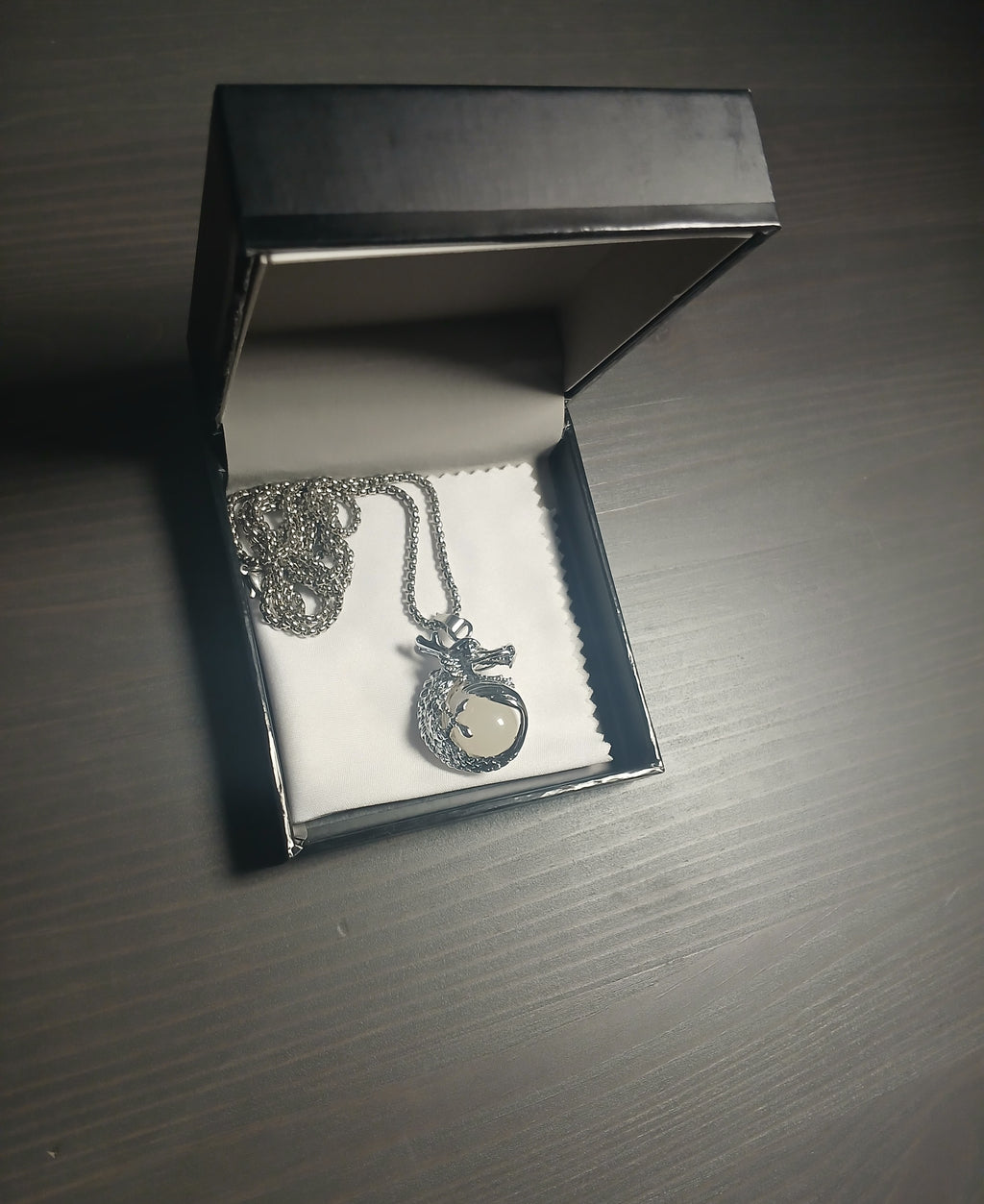 AluminiNecklace™  Ominous Blue Mystic Dragon Core Pendant
