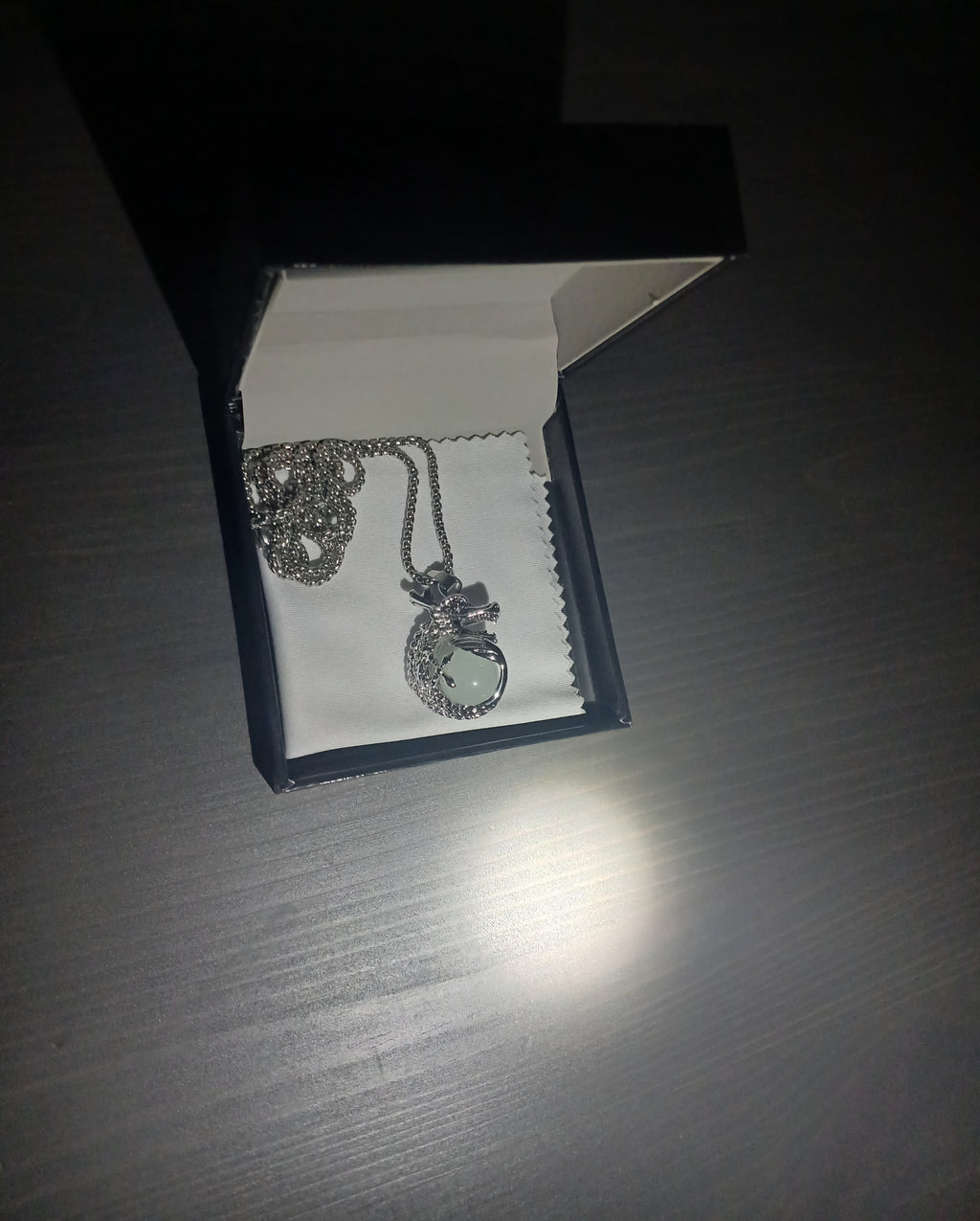 AluminiNecklace™  Ominous Blue Mystic Dragon Core Pendant