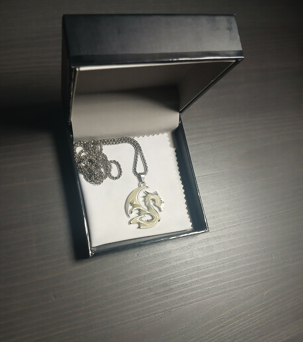 AluminiNecklace™ Toxic Green Dragon Pendant