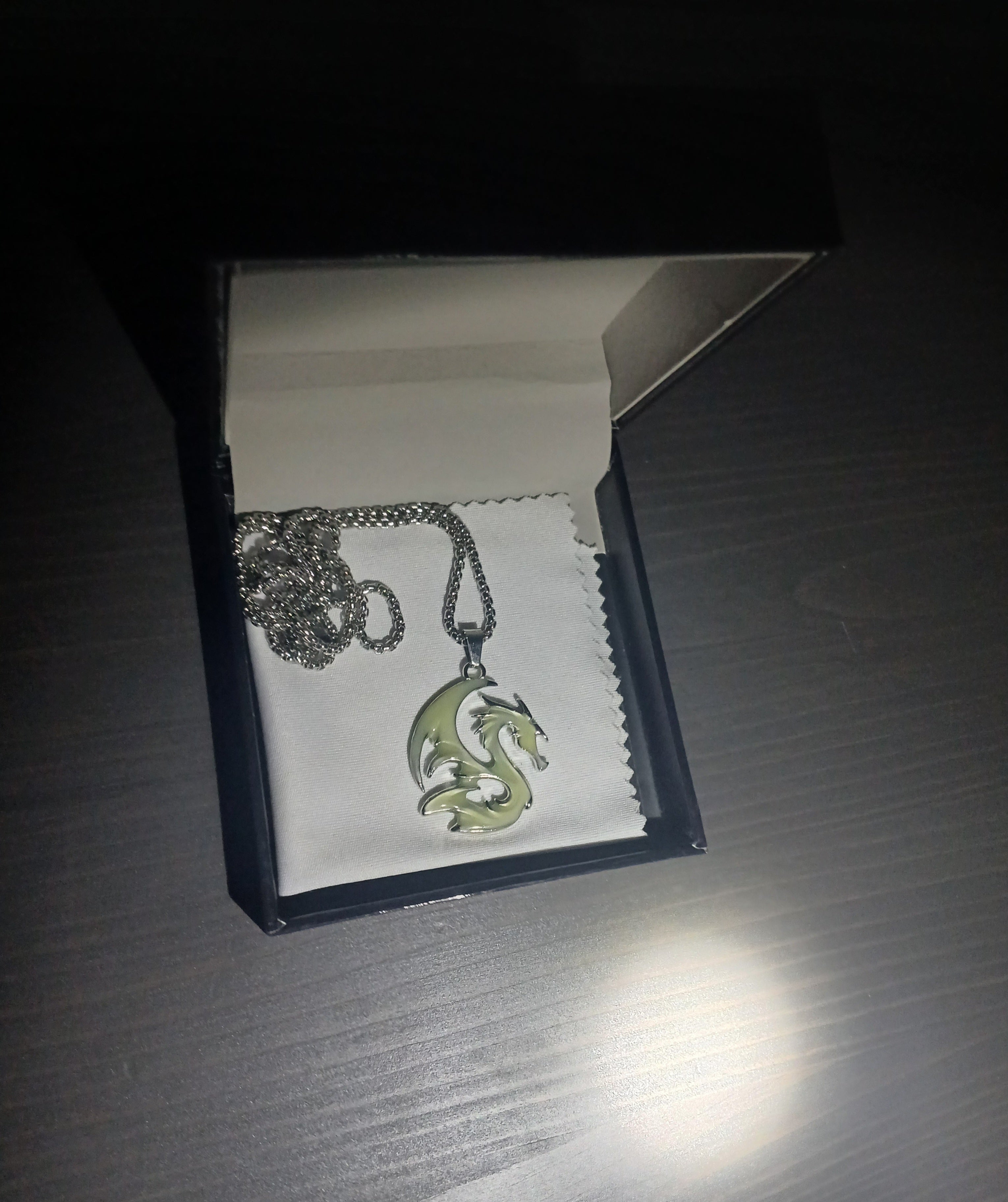 AluminiNecklace™ Toxic Green Dragon Pendant