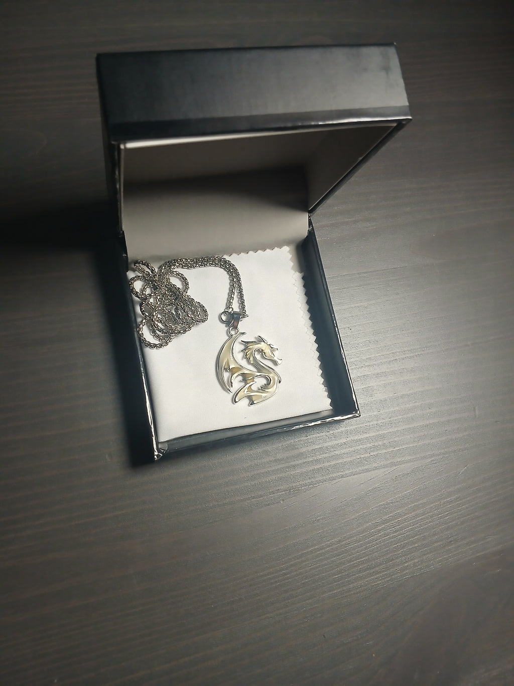 AluminiNecklace™ Ominous Blue Dragon Pendant