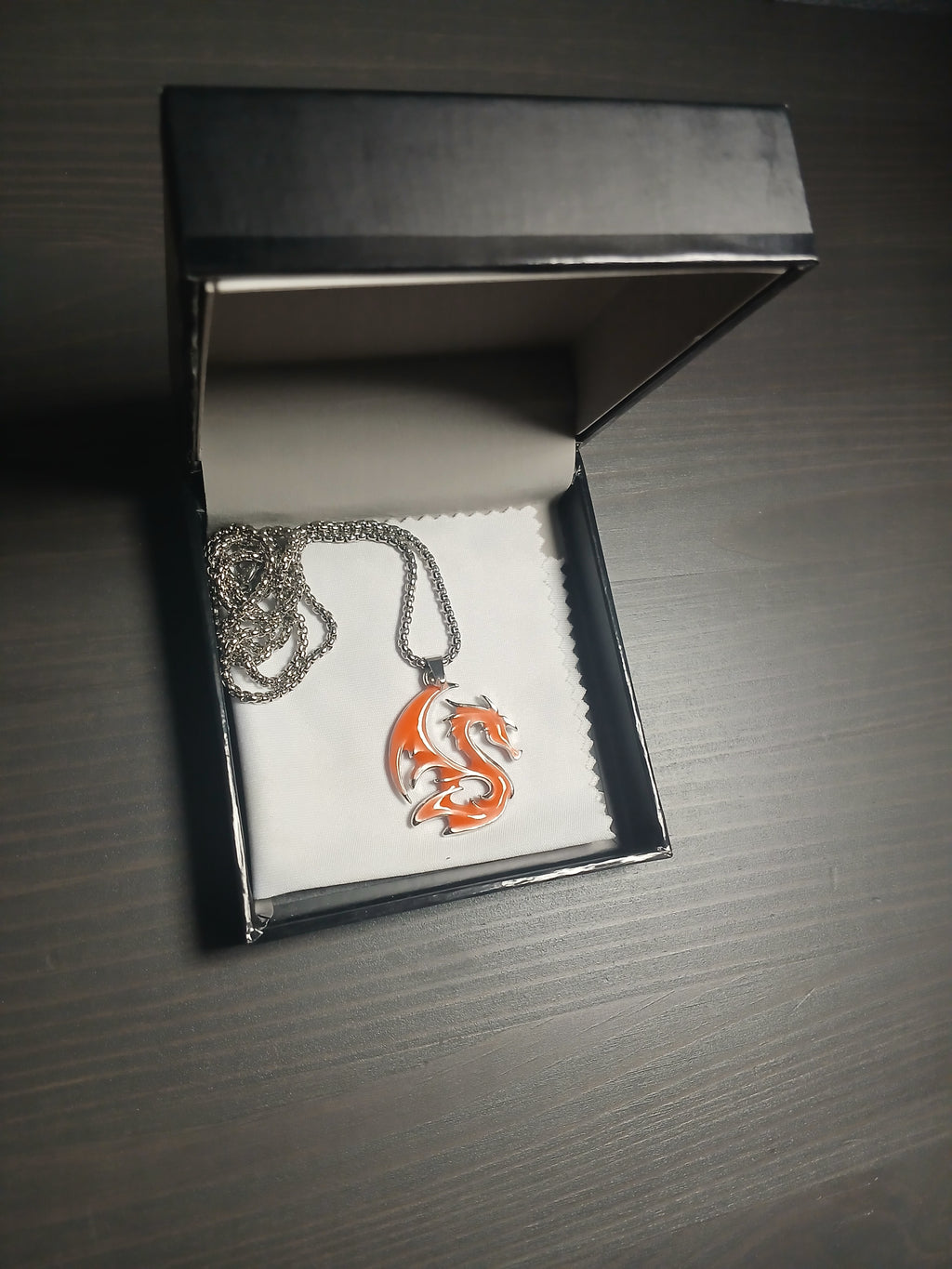 AluminiNecklace™  Fire Fury Orange Dragon Pendant