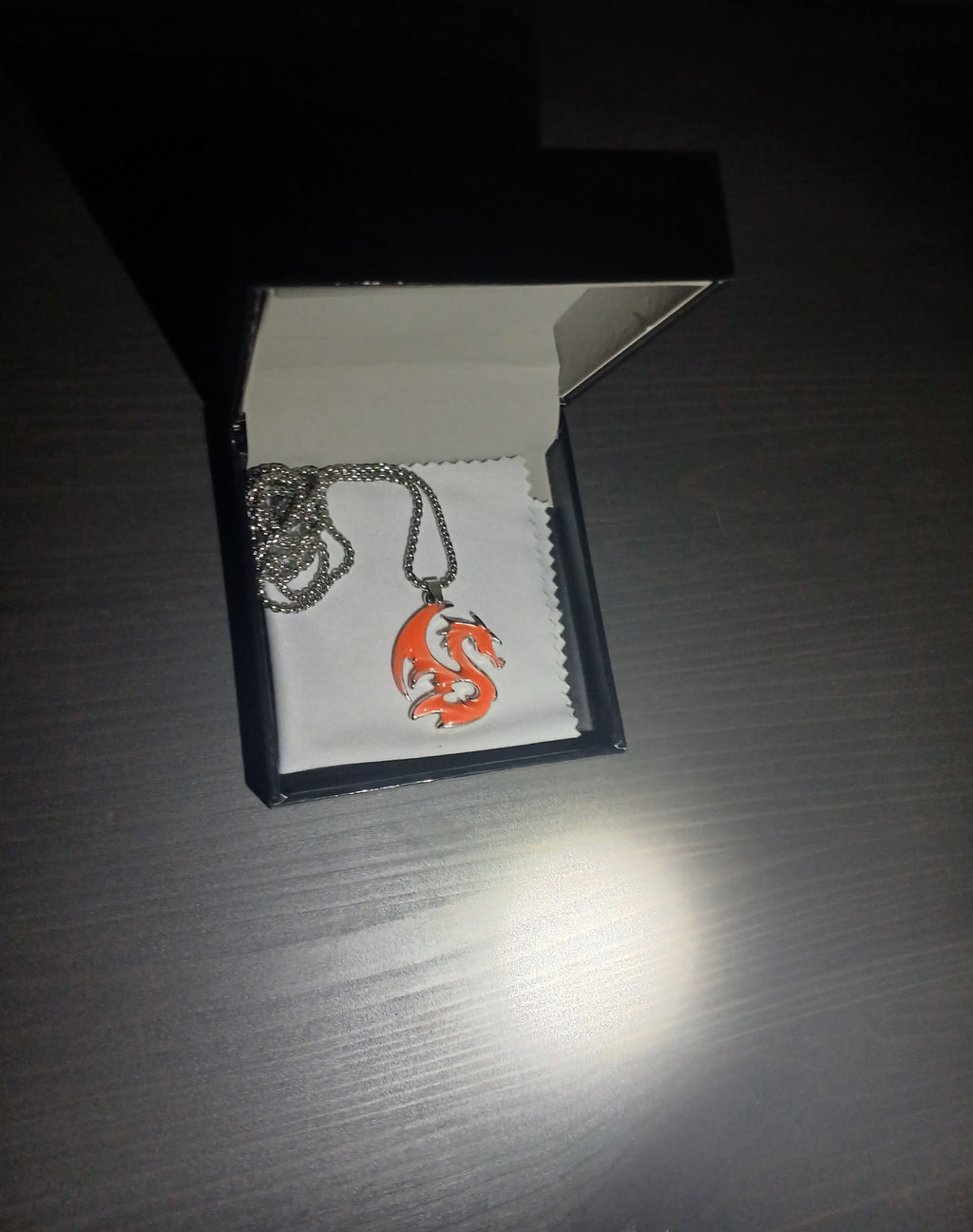 AluminiNecklace™  Fire Fury Orange Dragon Pendant