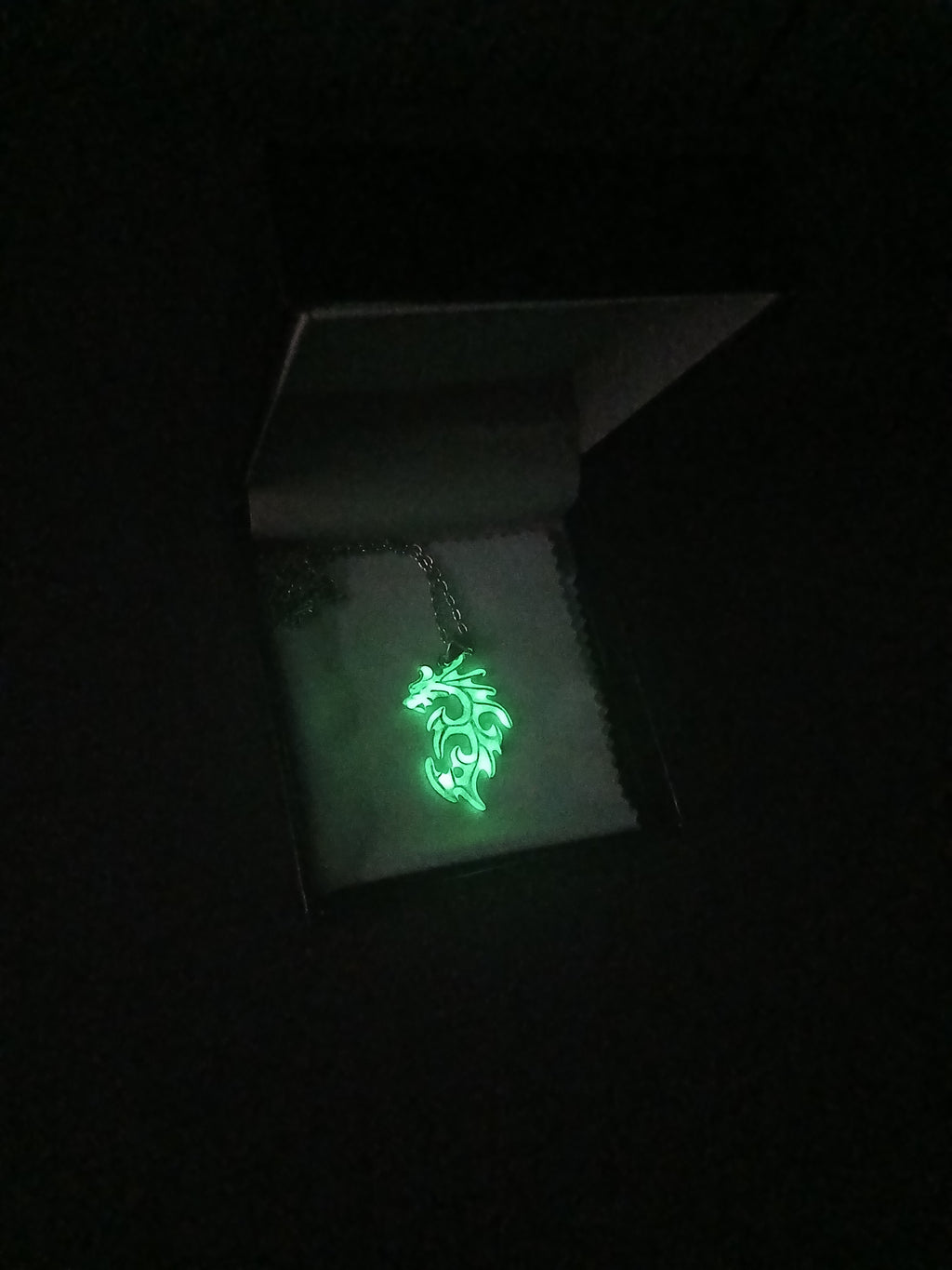 AluminiNecklace™ Toxic Green Anarchy Dragon Pendant