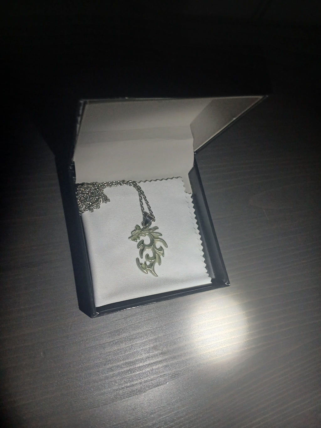 AluminiNecklace™ Toxic Green Anarchy Dragon Pendant