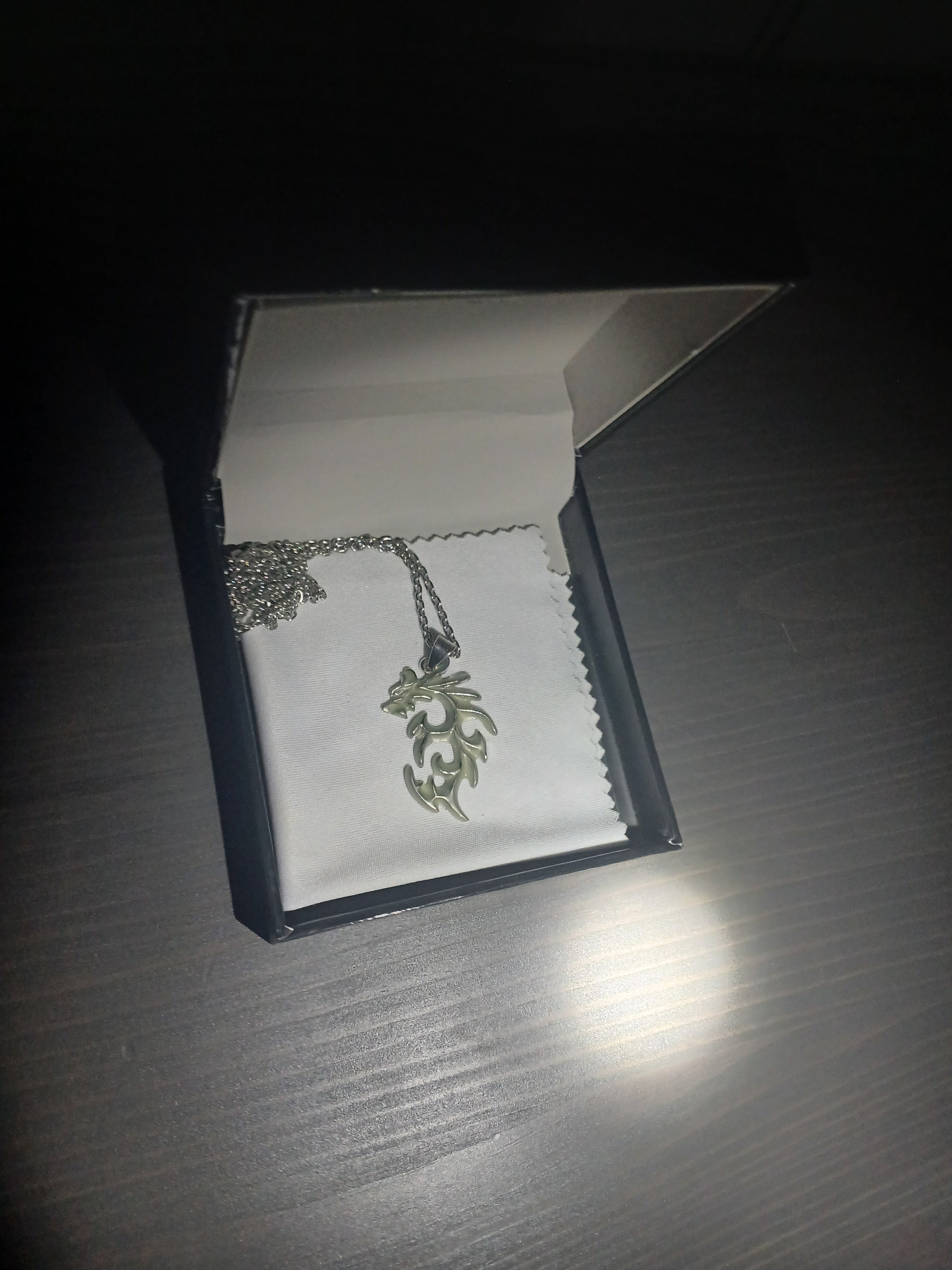 AluminiNecklace™ Toxic Green Anarchy Dragon Pendant