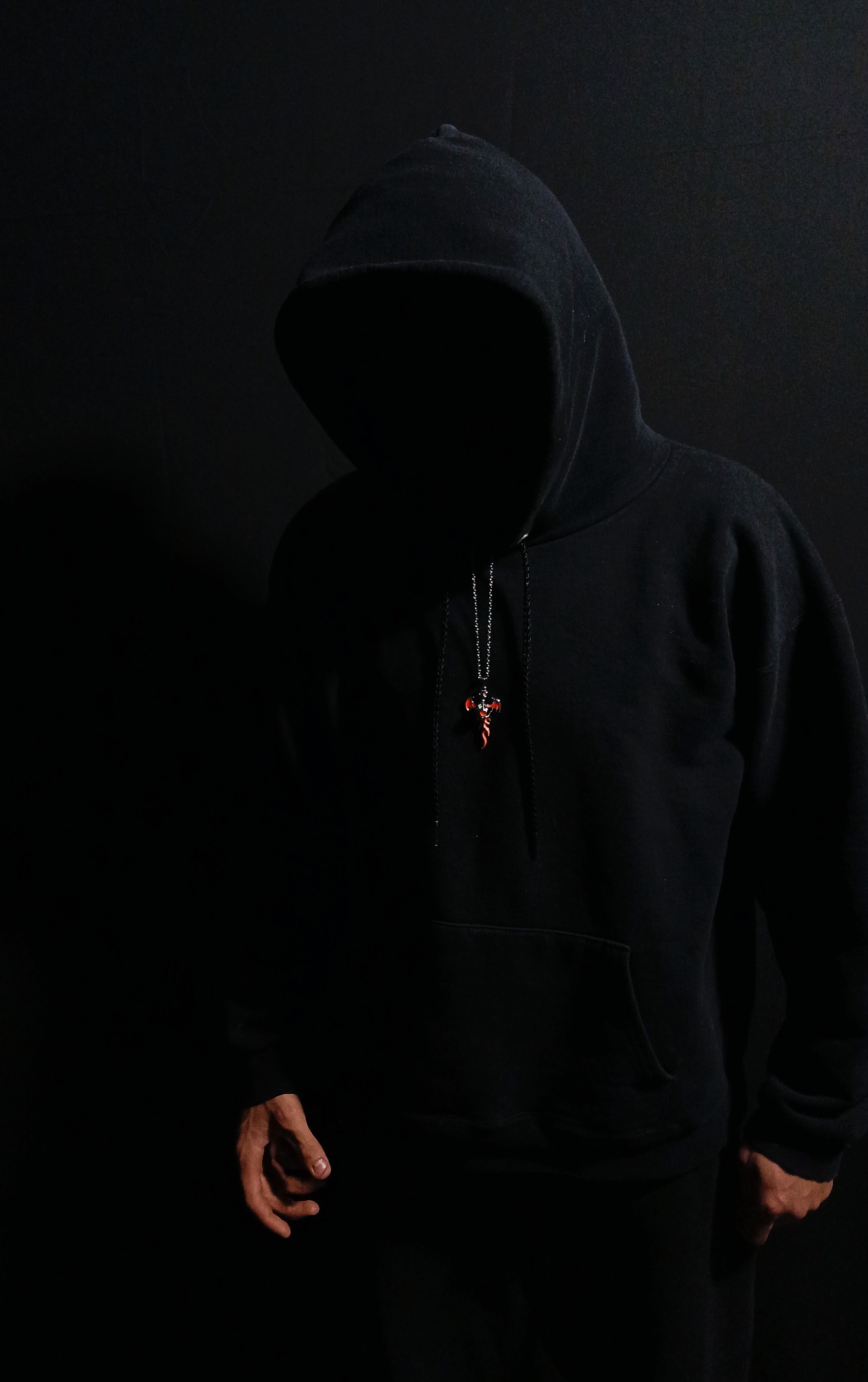AluminiNecklace™ Fire Fury Orange Skull Pendant