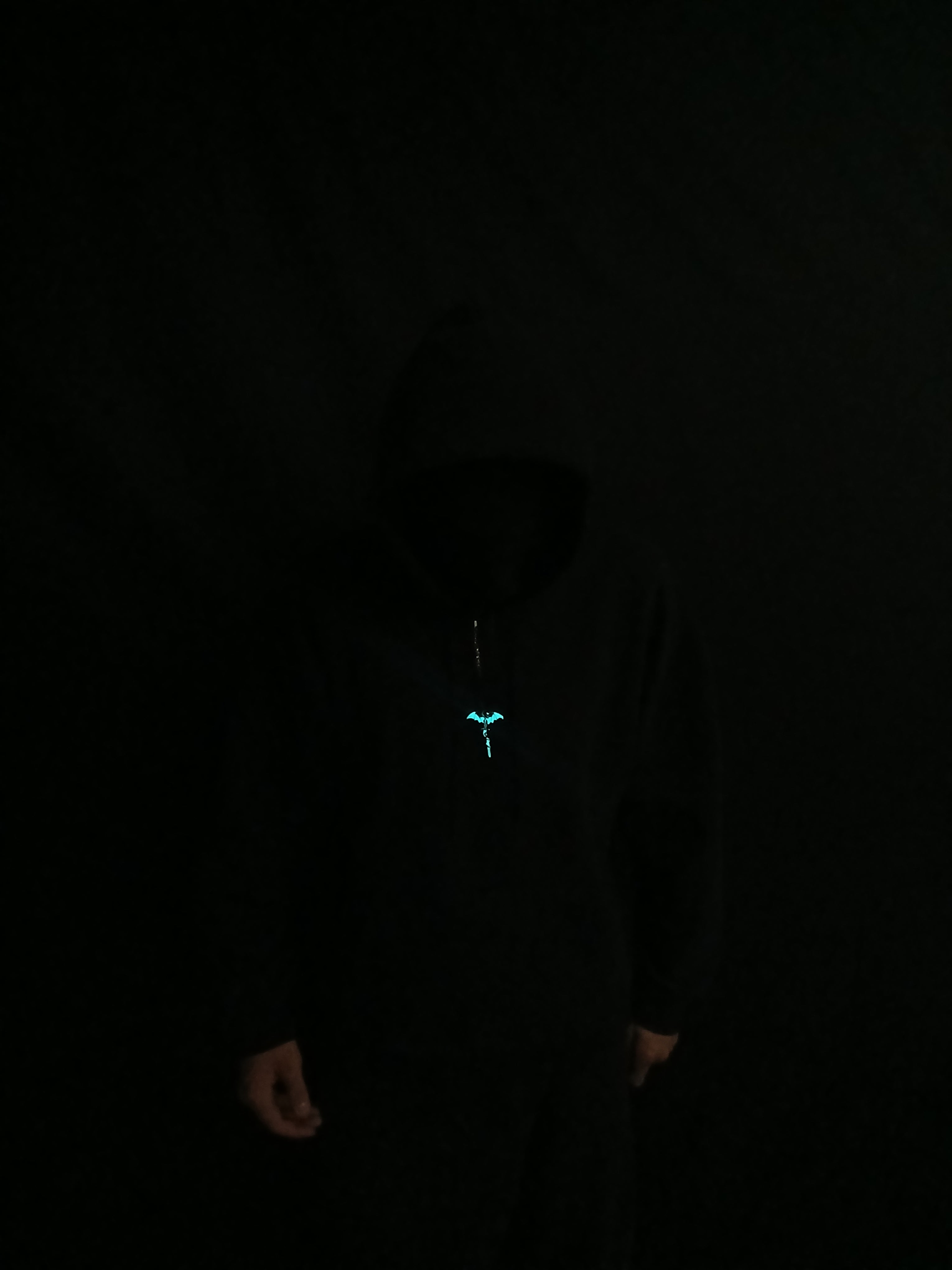 AluminiNecklace™ Destiny Light Blue Animosity Dragon Pendant
