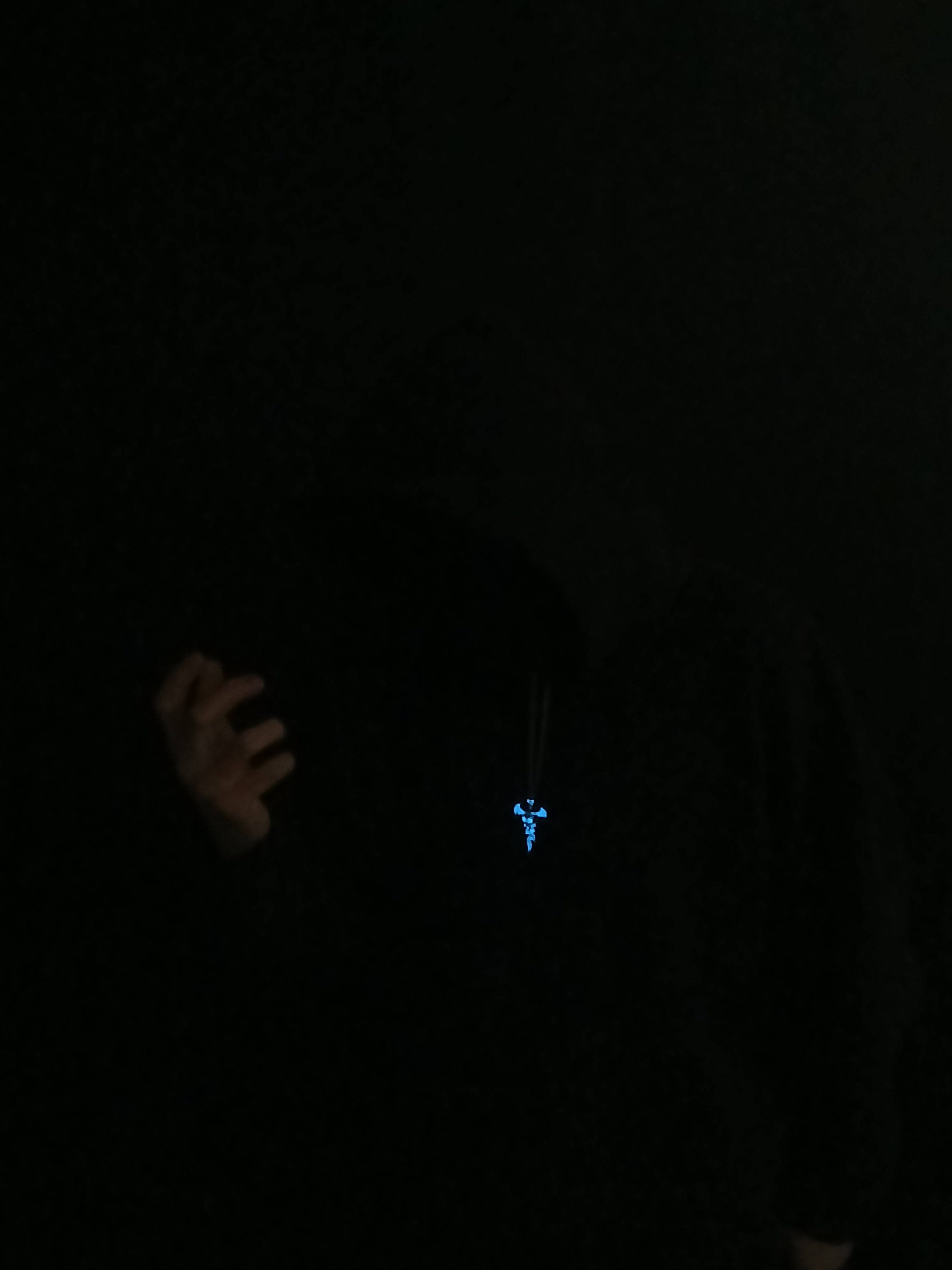 AluminiNecklace™ Ominous Blue Skull Pendant