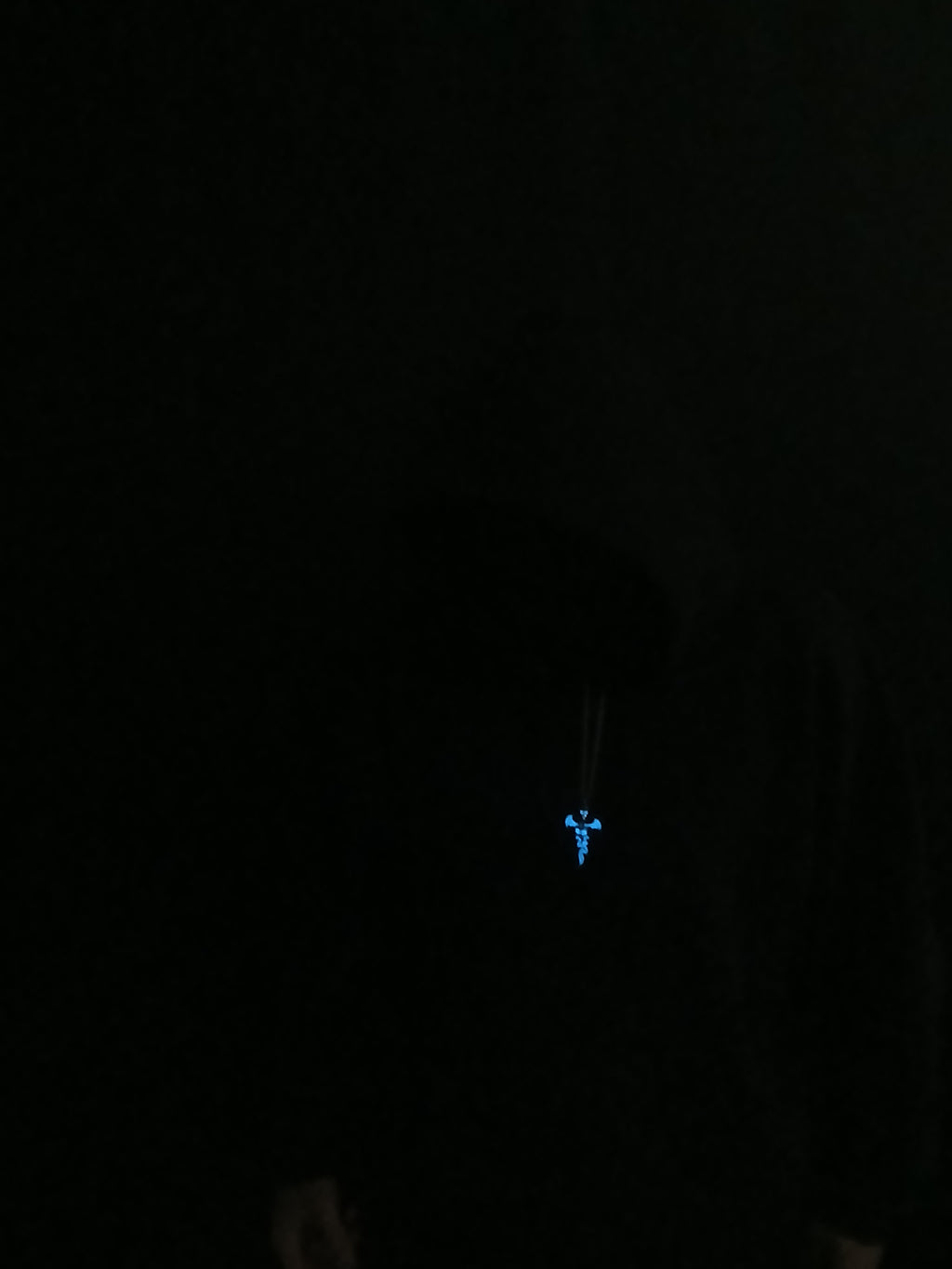 AluminiNecklace™ Ominous Blue Skull Pendant