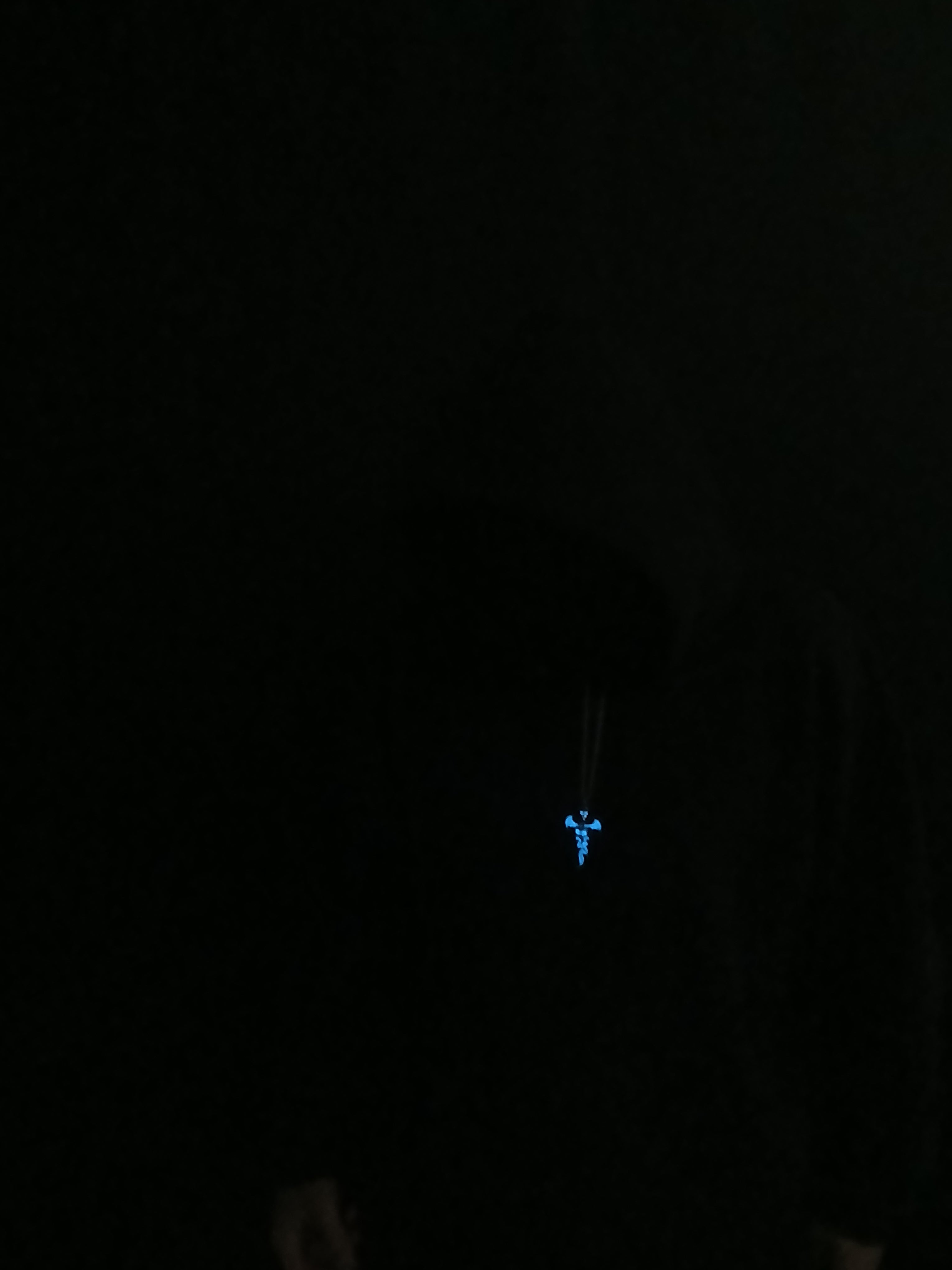 AluminiNecklace™ Ominous Blue Skull Pendant