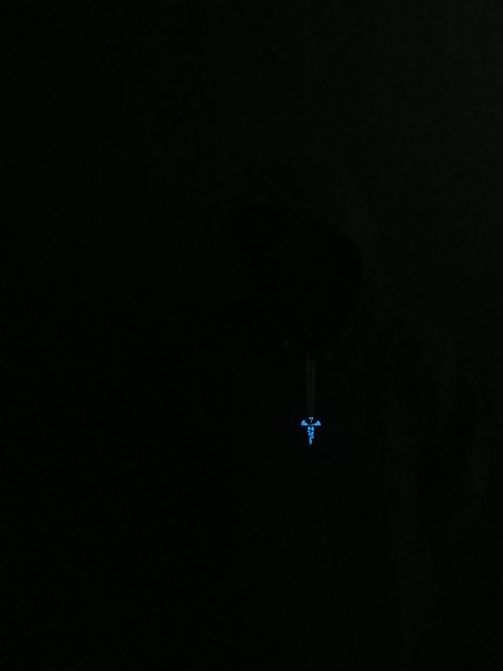 AluminiNecklace™ Ominous Blue Skull Pendant