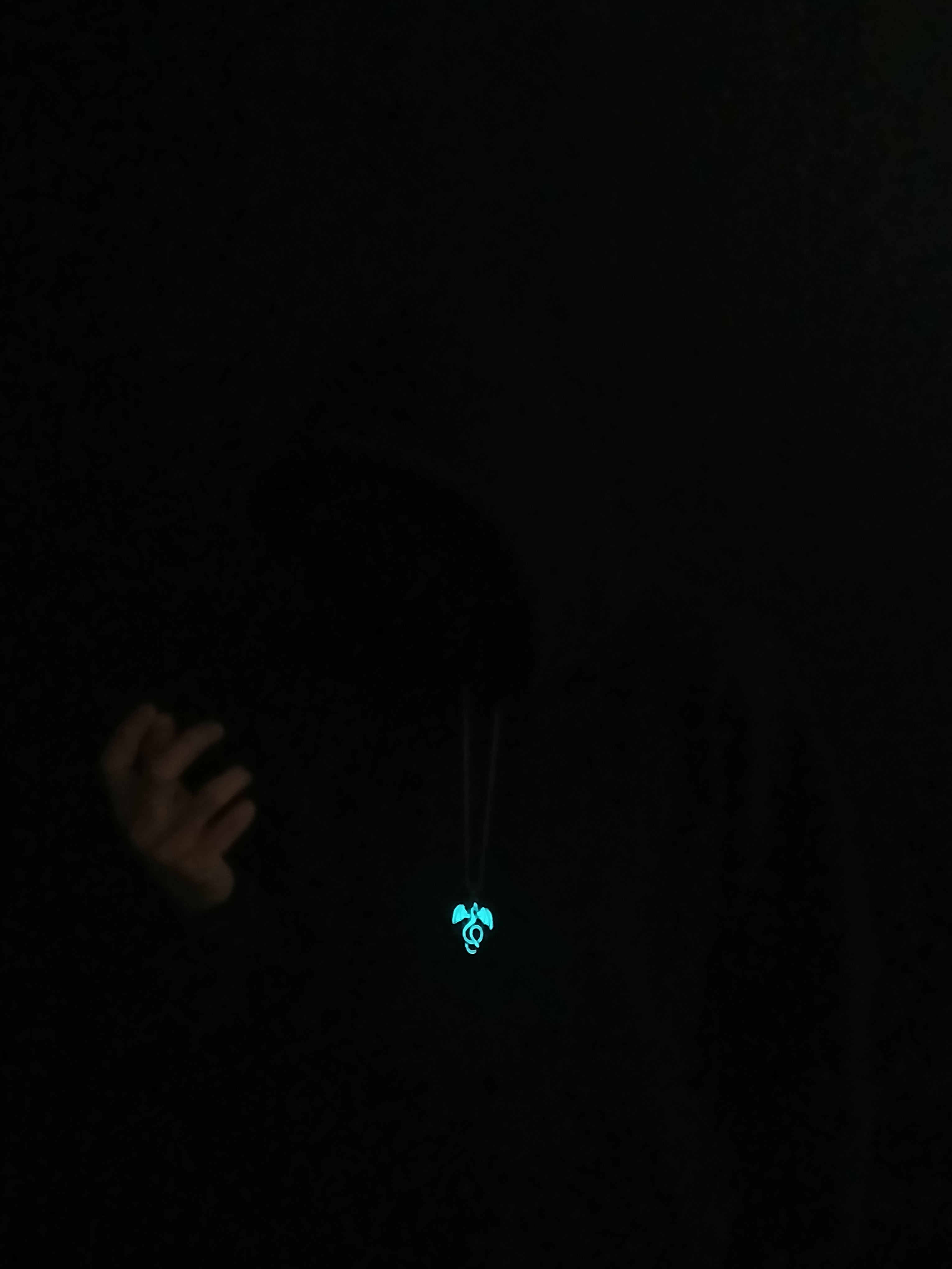AluminiNecklace™ Destiny Light Blue Feirce Dragon Pendant