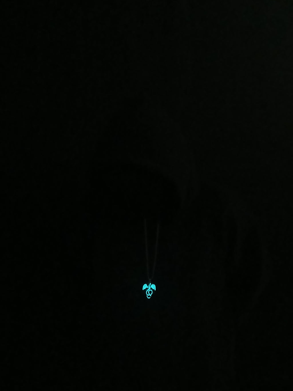 AluminiNecklace™ Destiny Light Blue Feirce Dragon Pendant