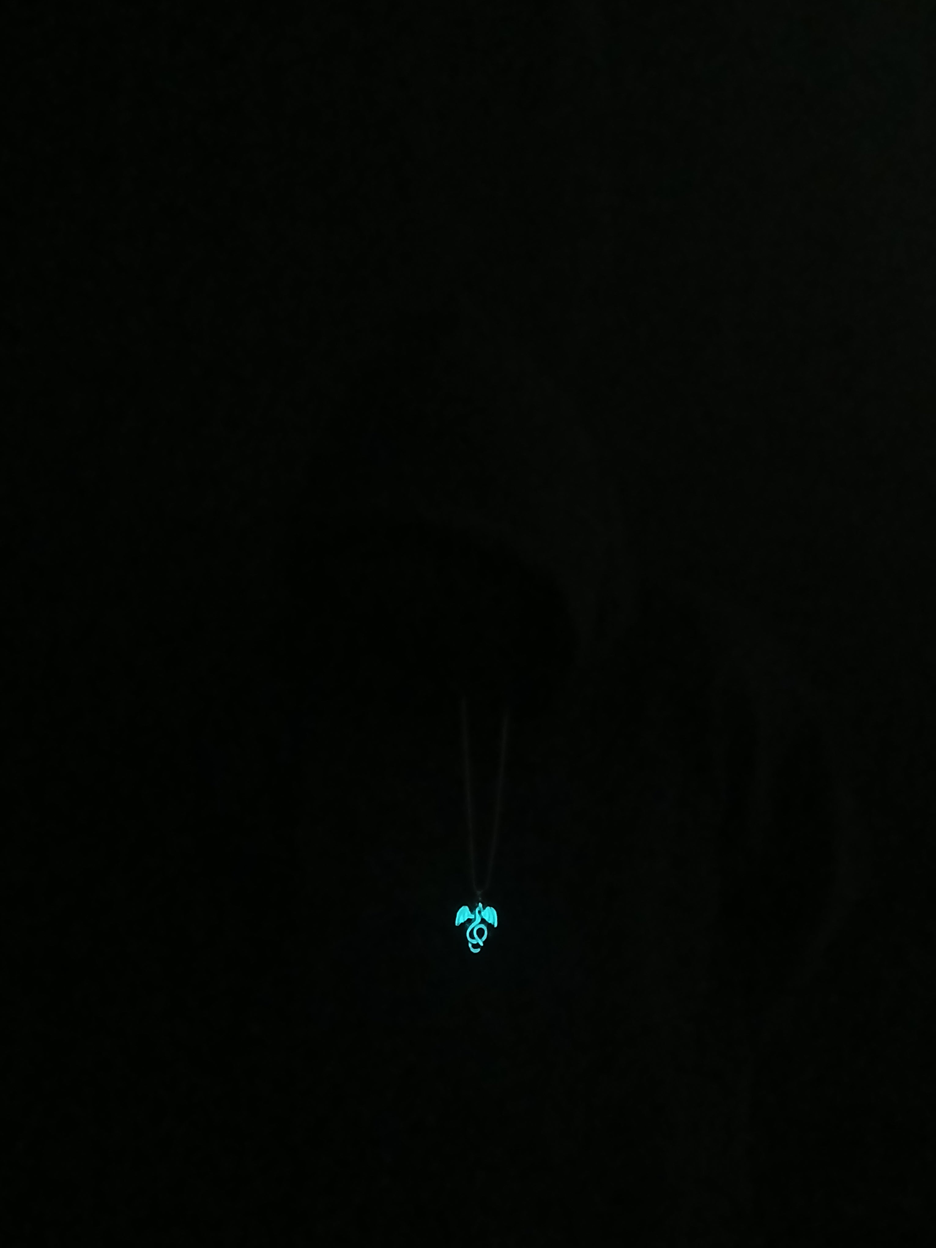 AluminiNecklace™ Destiny Light Blue Feirce Dragon Pendant
