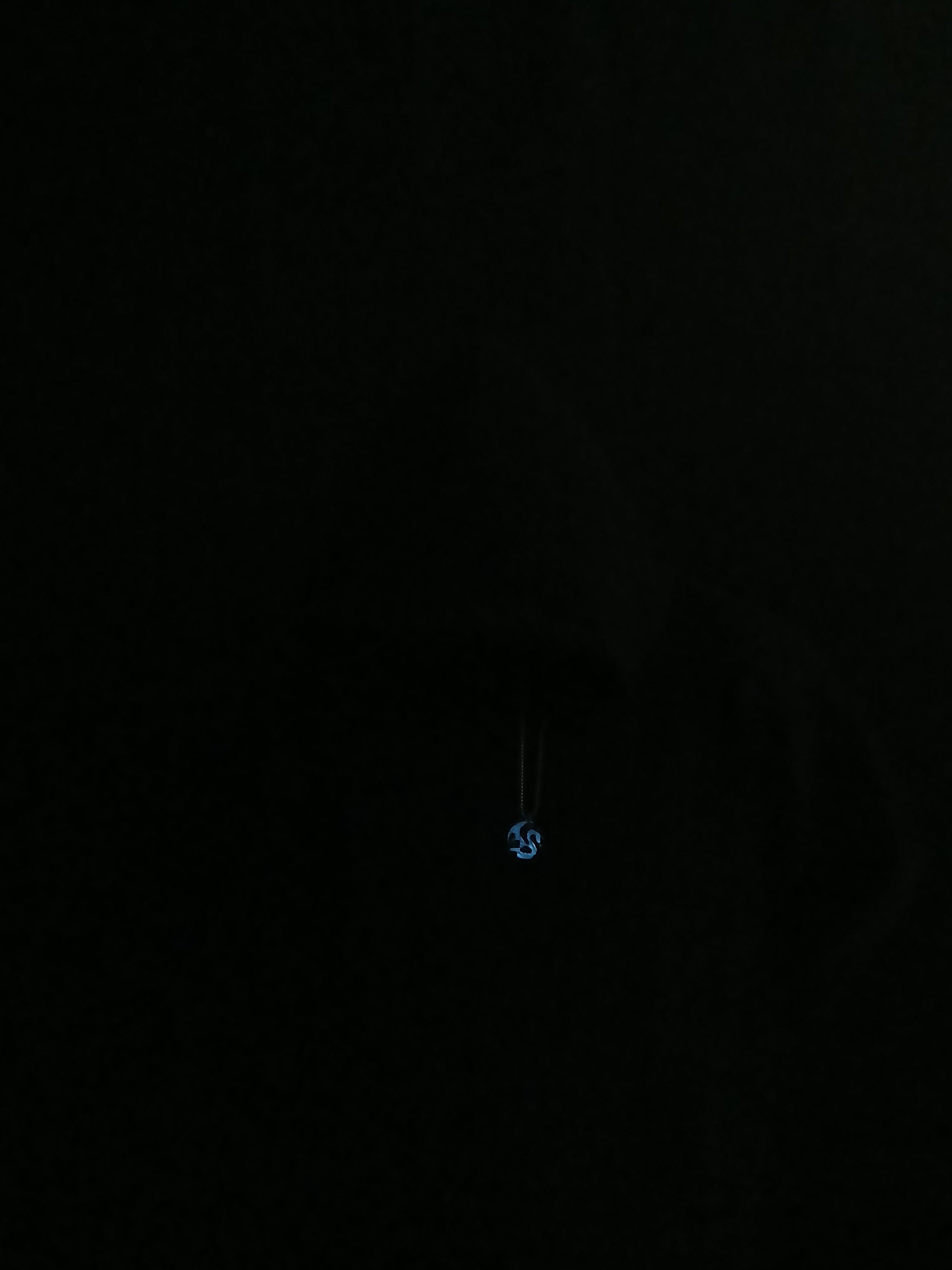AluminiNecklace™ Ominous Blue Dragon Pendant