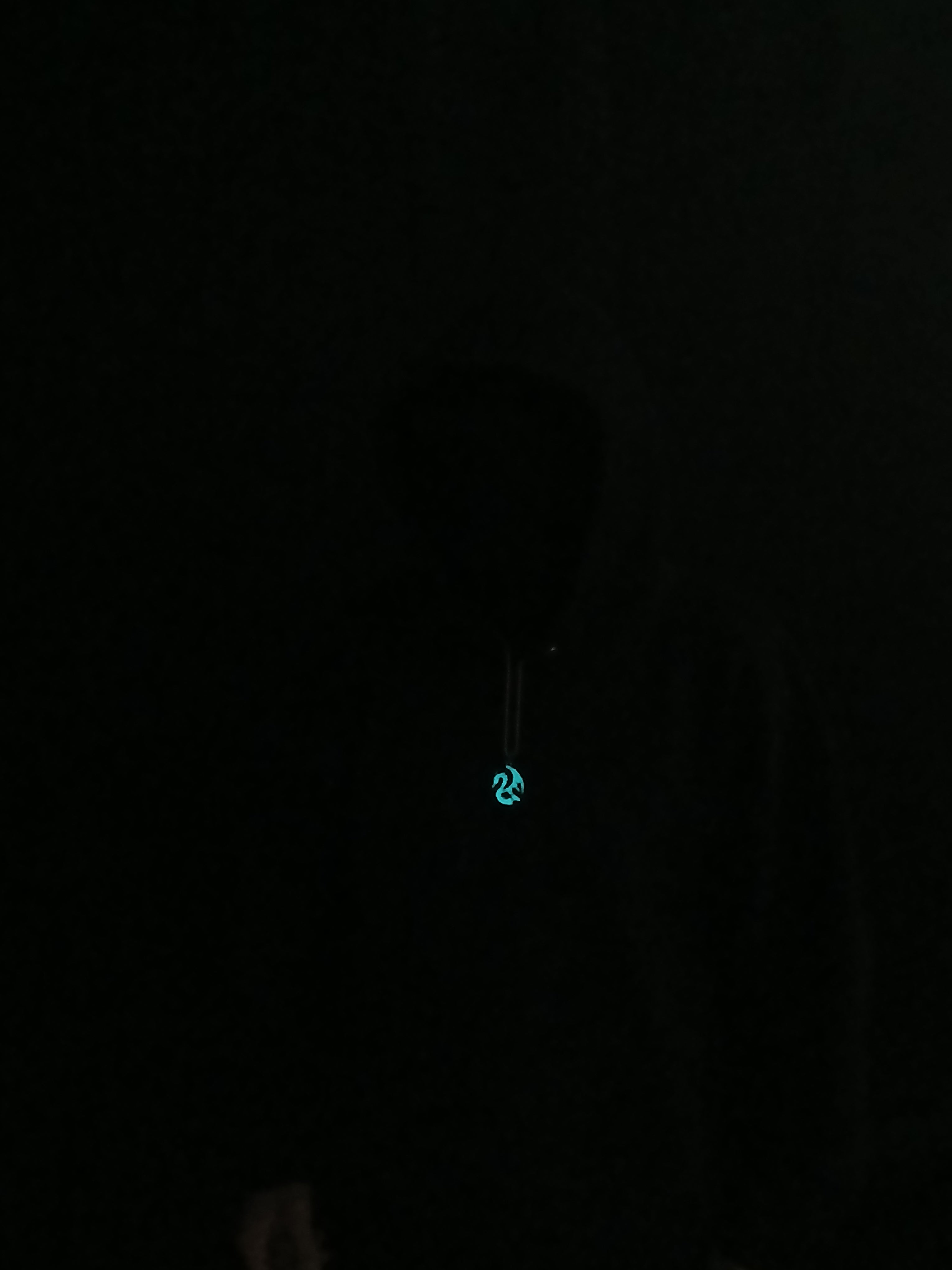 AluminiNecklace™ Destiny Light Blue Dragon Pendant