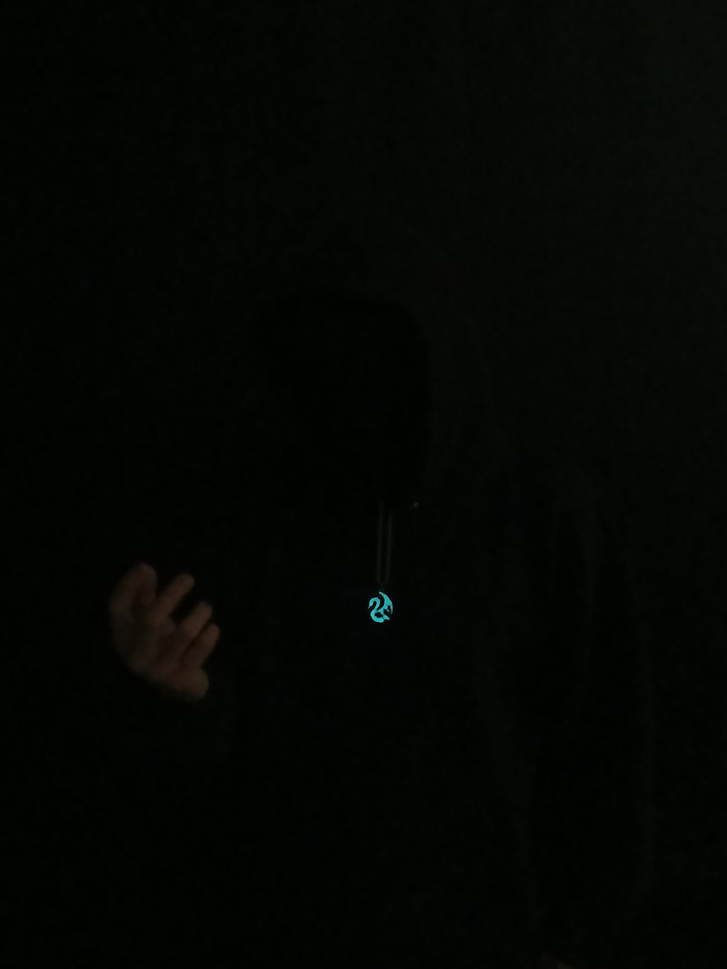 AluminiNecklace™ Destiny Light Blue Dragon Pendant