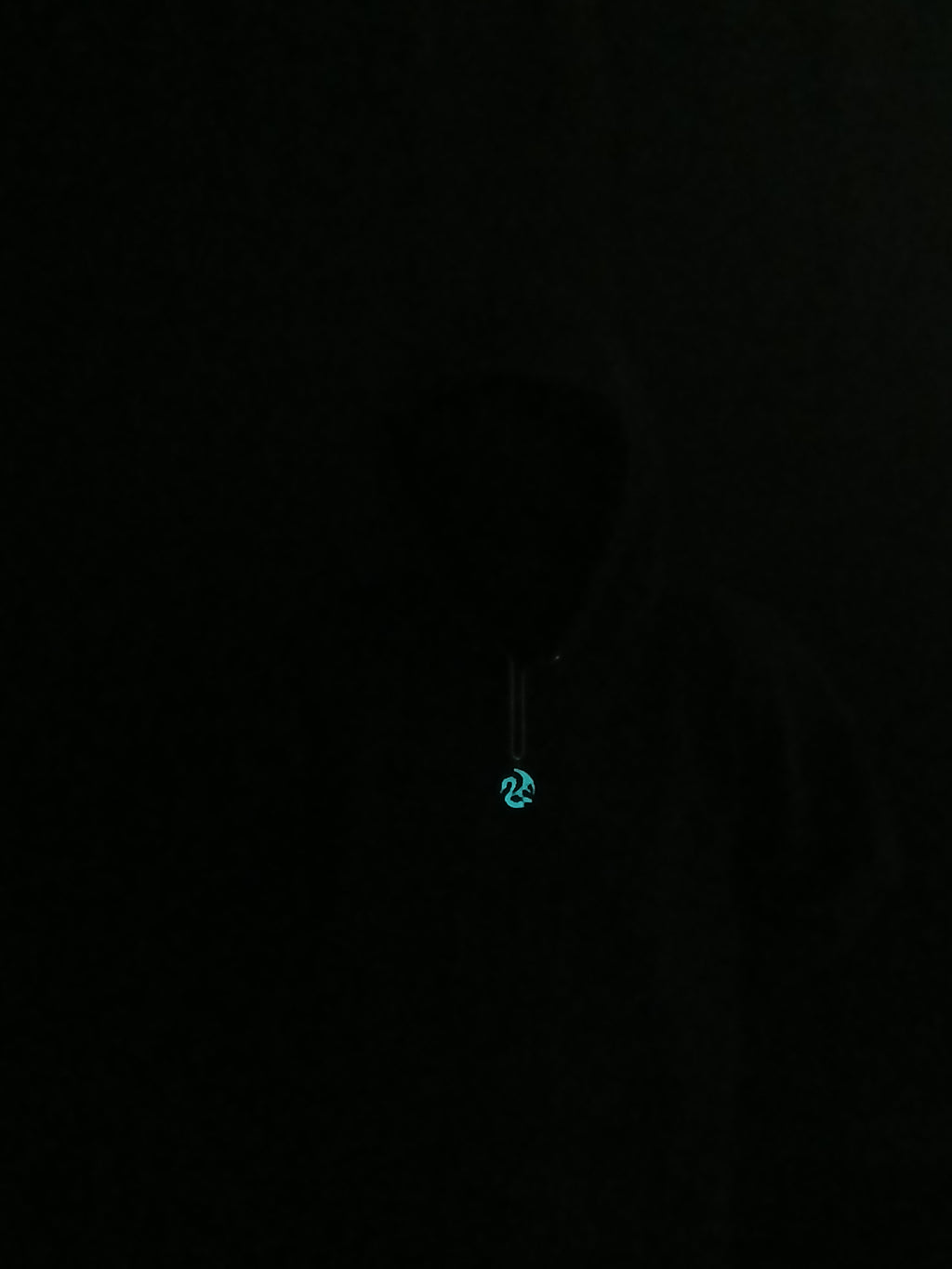 AluminiNecklace™ Destiny Light Blue Dragon Pendant