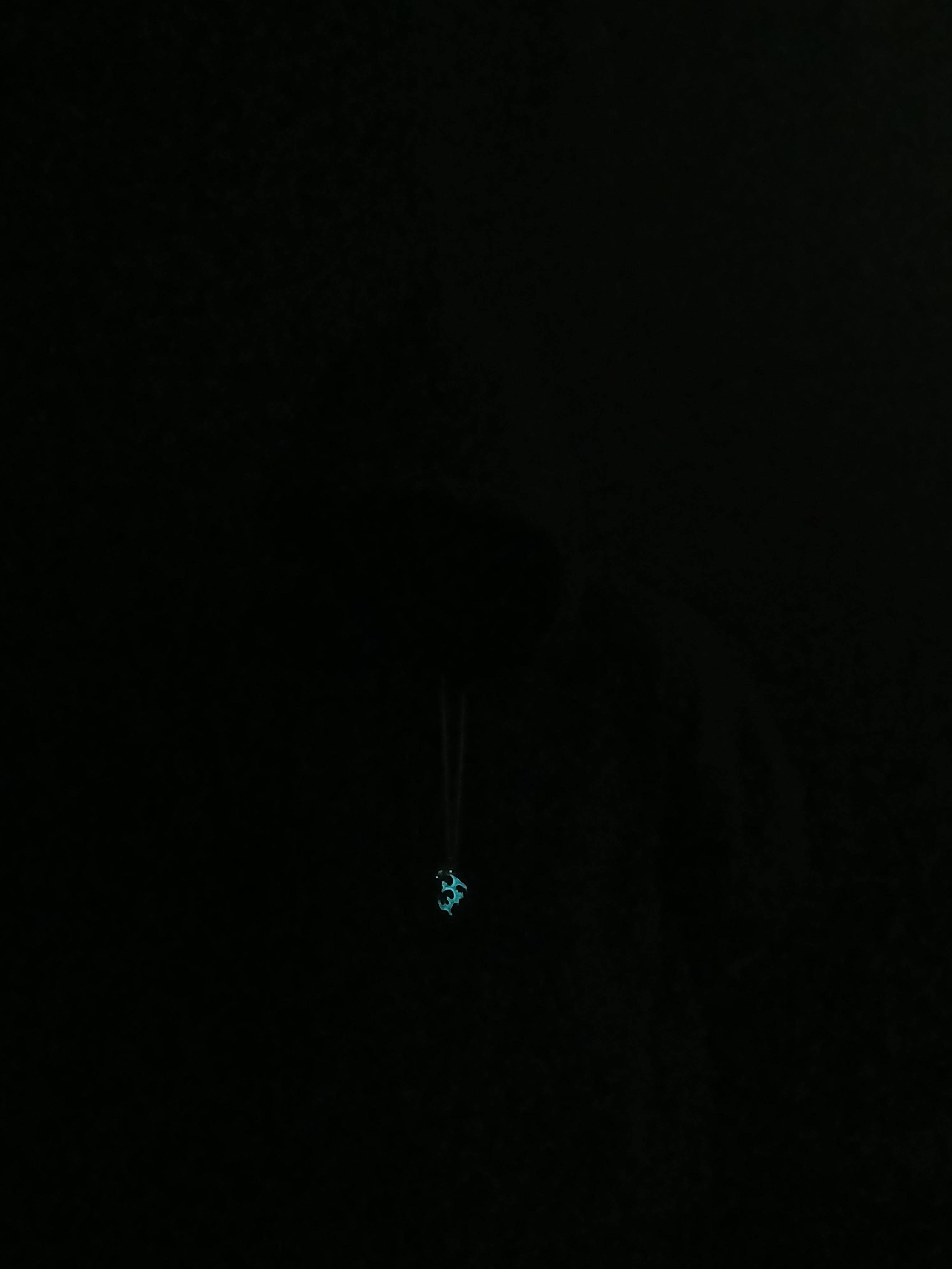 AluminiNecklace™ Destiny Light Blue Anarchy Dragon pendant