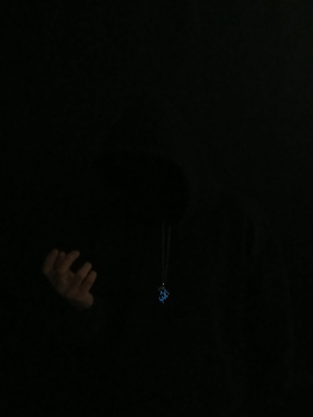 AluminiNecklace™ Ominous Blue Anarchy Dragon pendant