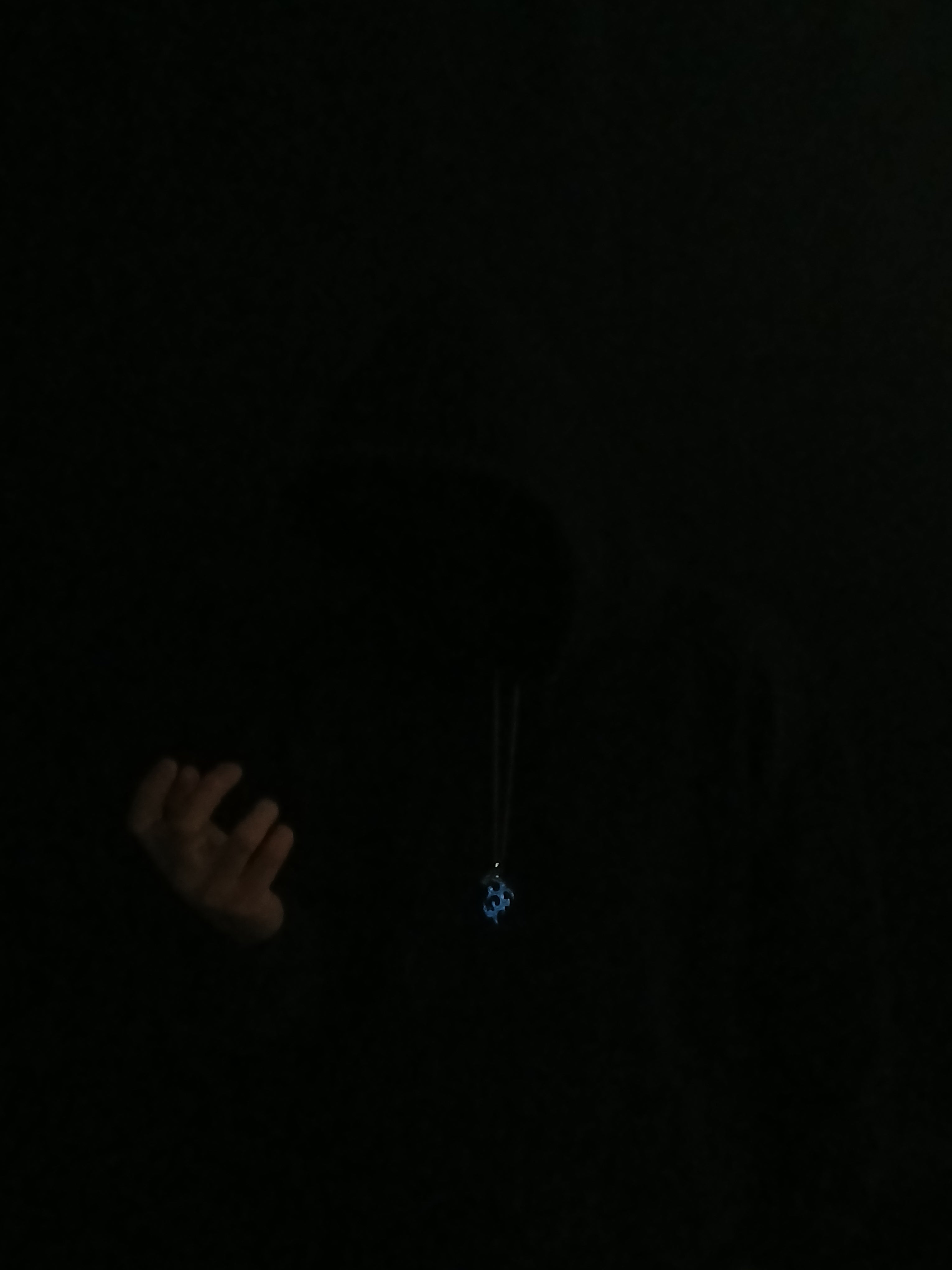 AluminiNecklace™ Ominous Blue Anarchy Dragon pendant