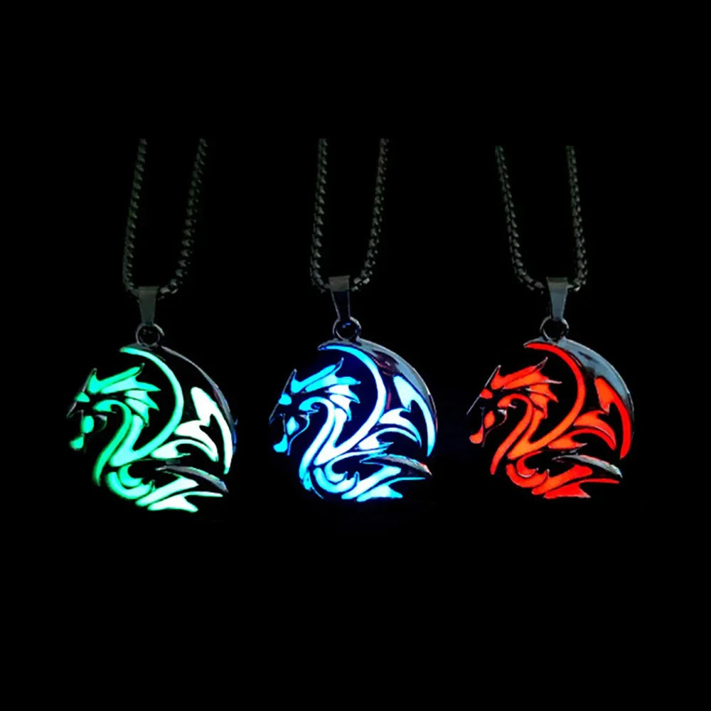 AluminiNecklace™ Glowing Dragon pendents