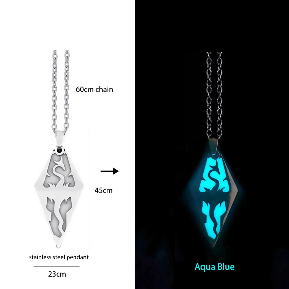 AluminiNecklace™ Glowing Dragon pendents