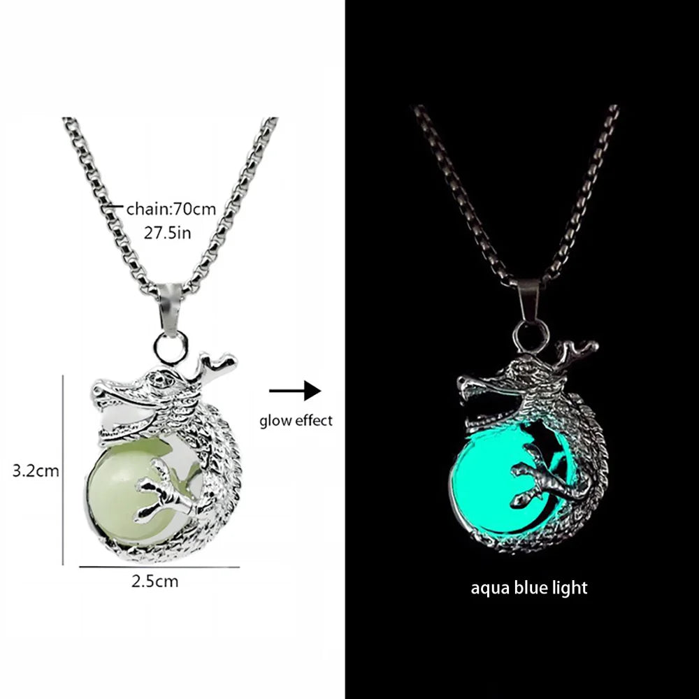 AluminiNecklace™ Glowing Dragon pendents