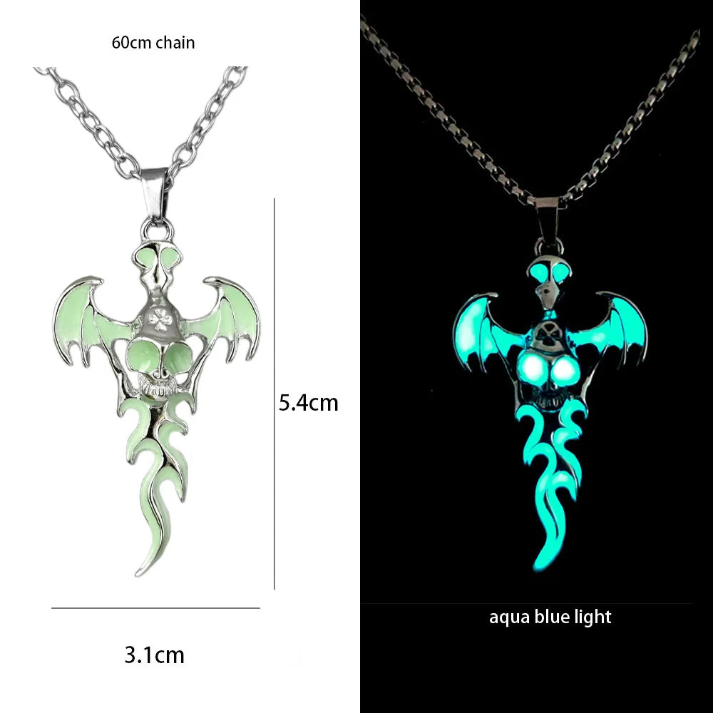 AluminiNecklace™ Glowing Dragon pendents