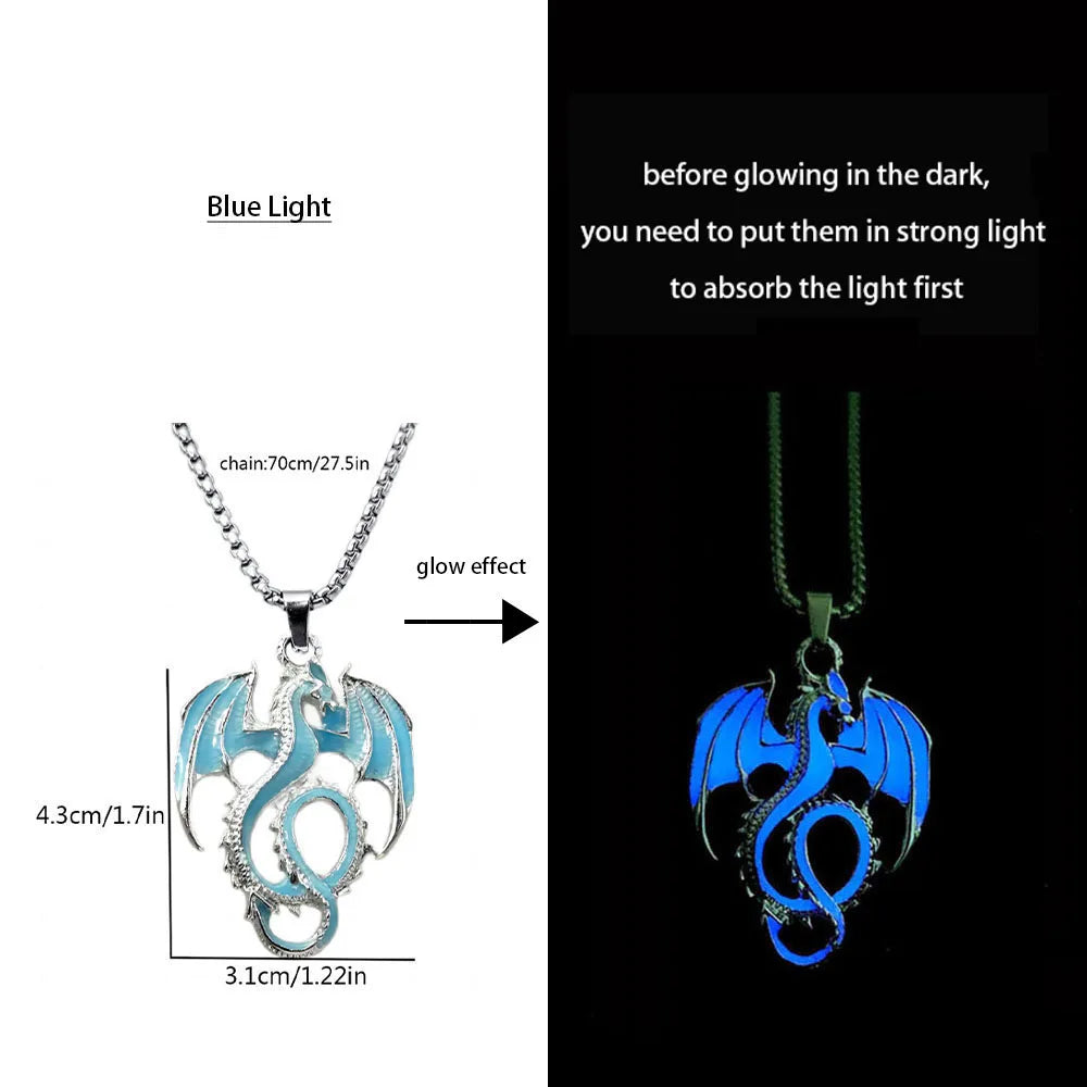 AluminiNecklace™ Glowing Dragon pendents
