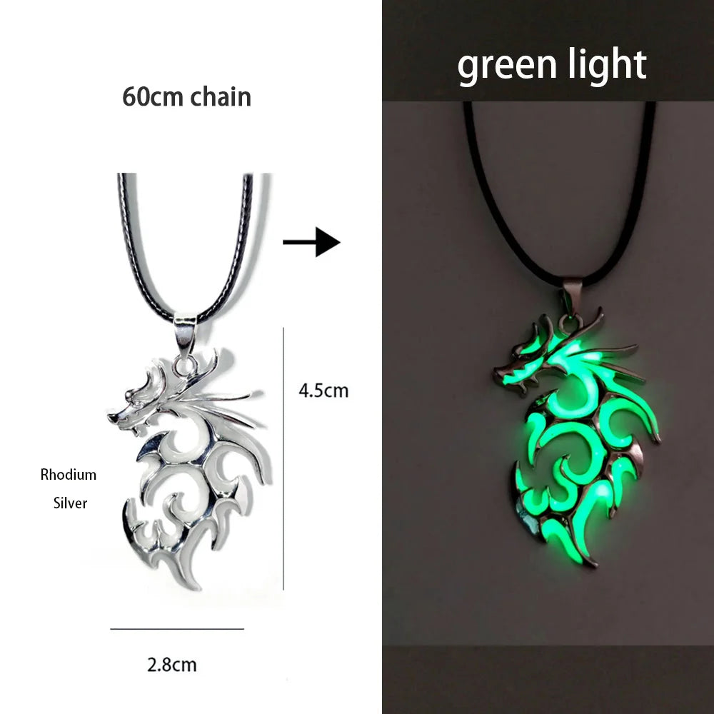 AluminiNecklace™ Glowing Dragon pendents