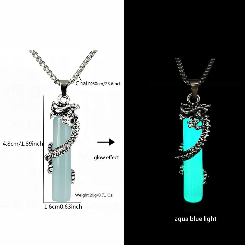 AluminiNecklace™ Glowing Dragon pendents