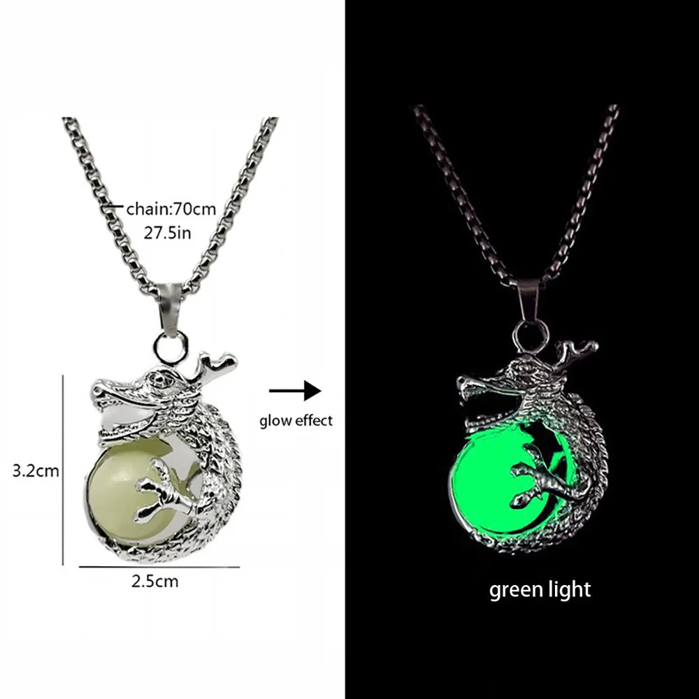 AluminiNecklace™ Glowing Dragon pendents